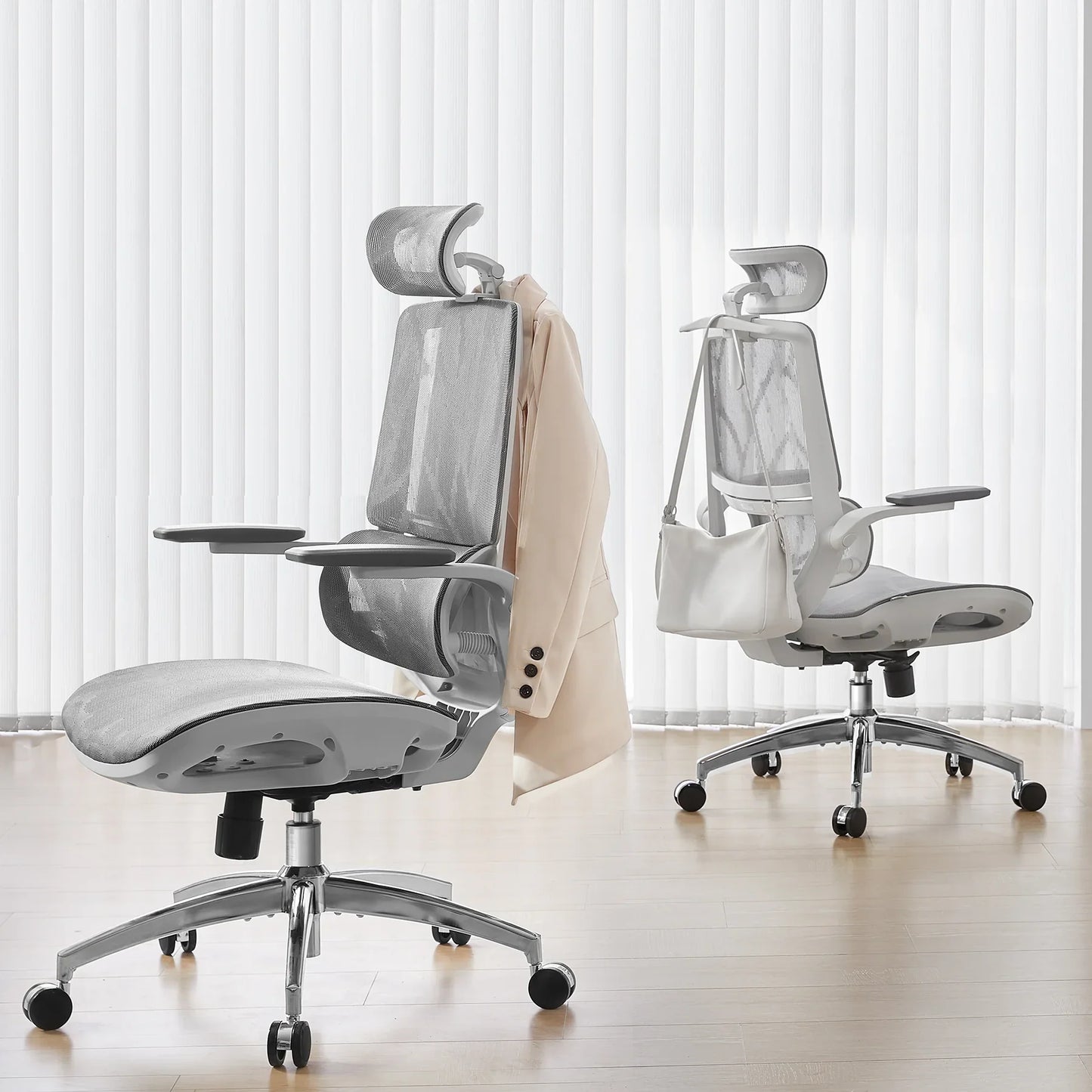 Sihoo M59AS Space-Saving Ergonomic Office Chair with Flip-Up Arms