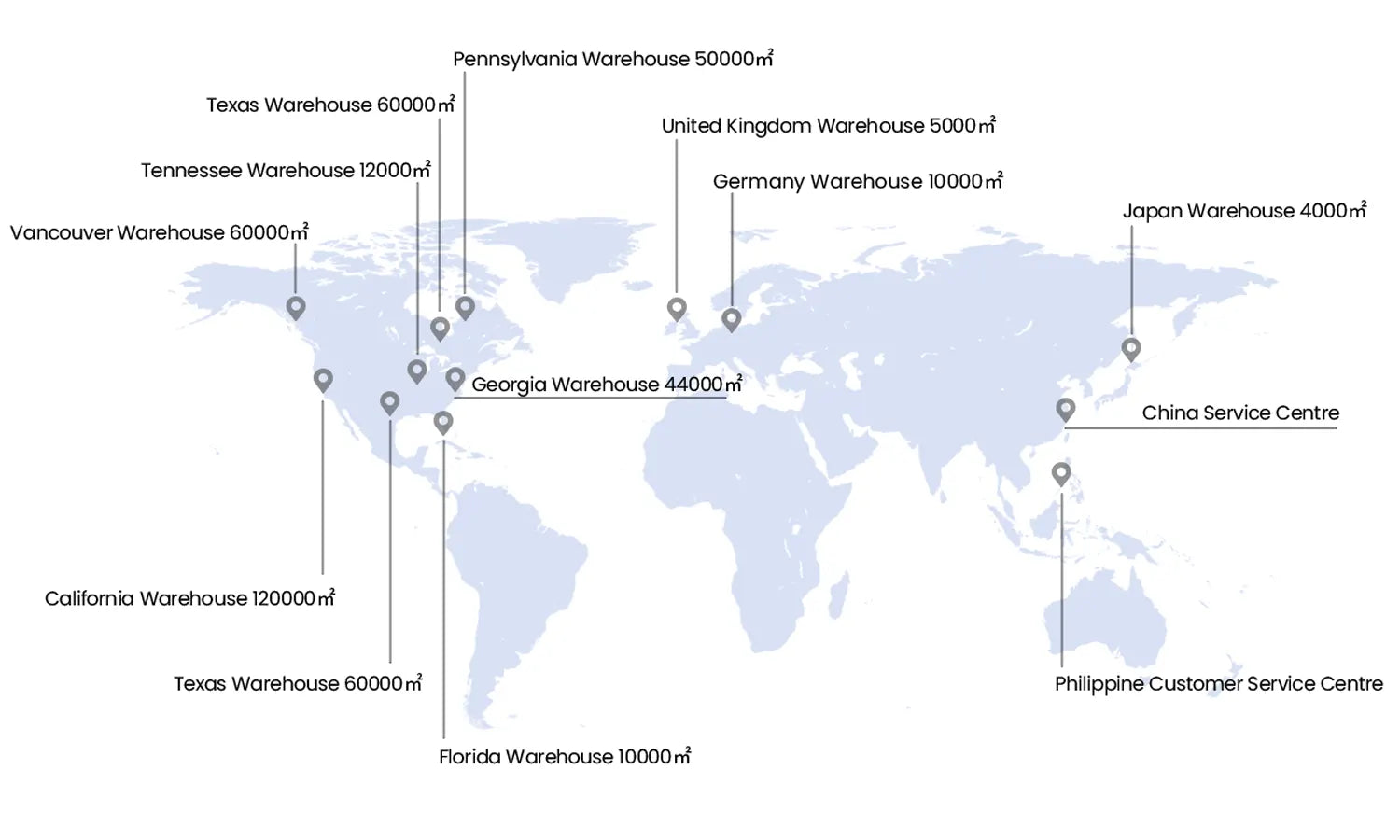 Global Fulfillment Map